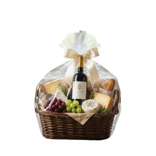 Cesta Vinhos e Queijos